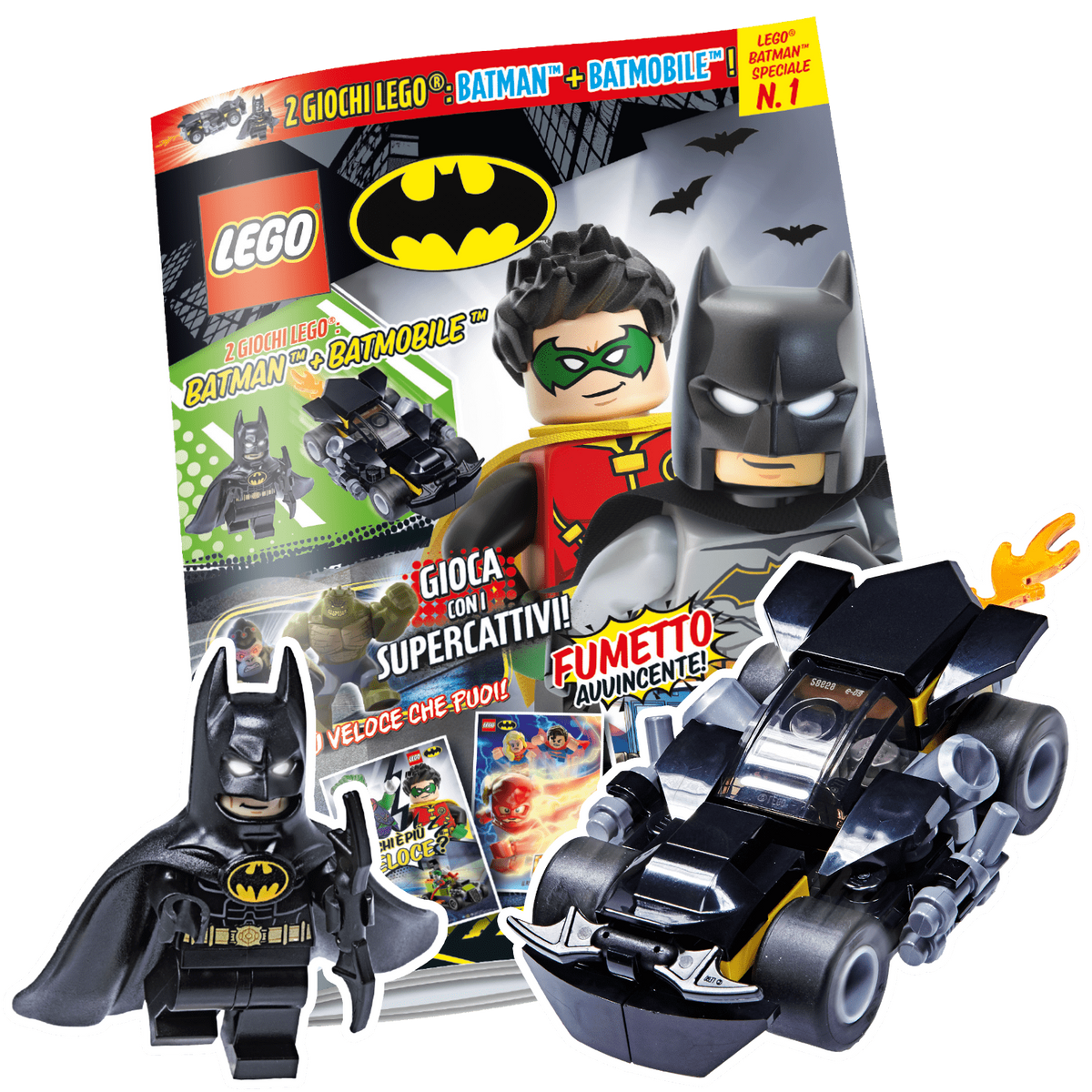 LEGO BATMAN SPECIALE N.1 - BATMOBILE + BATMAN