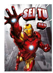 TB15 - MARVEL - BIGLIETTO AUGURI (COMPLEANNO) - 11.8X16.8 - AVENGERS (IRON MAN)