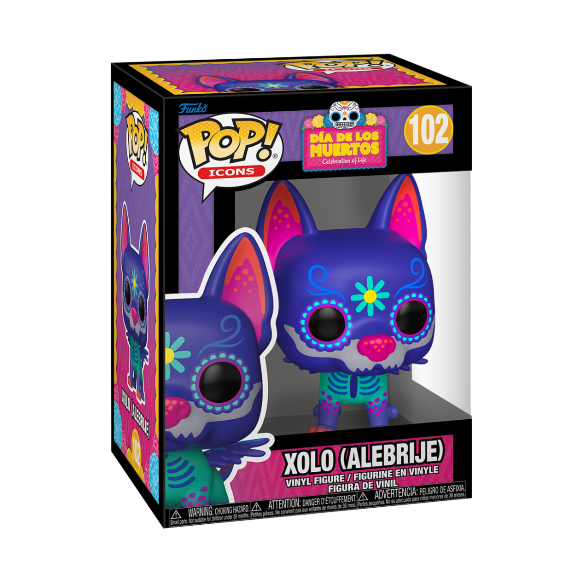POP ICONS: DIA DE LOS MUERTOS - POP FUNKO VINYL FIGURE 102 XOLO (ALEBRIJE) 9CM