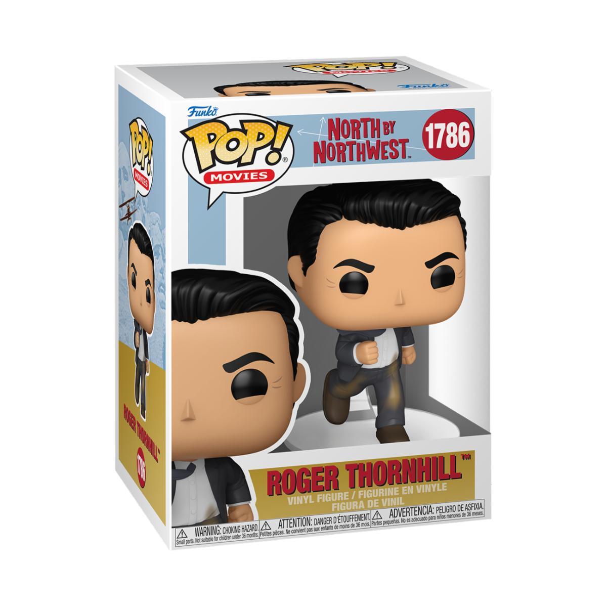 NORTH BY NORTHWEST - POP FUNKO VINYL FIGURE 1786 ROGER HILL 9CM