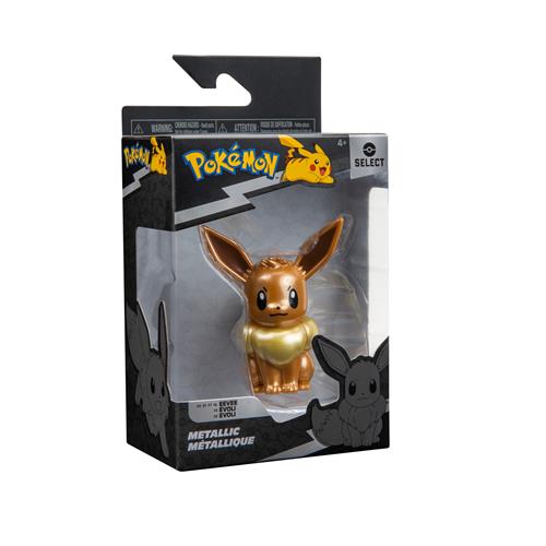 POKEMON SELECT - PK081702 - BATTLE FIGURE (METALLIC) 2 - PEZZO SINGOLO - EEVEE 8CM