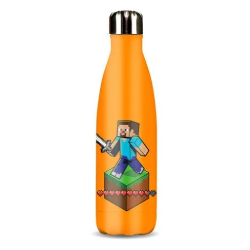 PP12074MCFV2 - MINECRAFT - ALUMINIUM WATER BOTTLE 600ML