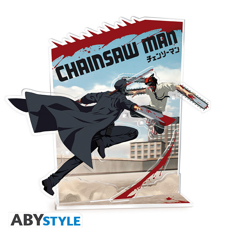 ABYACF234 - CHAINSAW MAN - DIORAMA ACRILICO - DENJI VS DEMONS