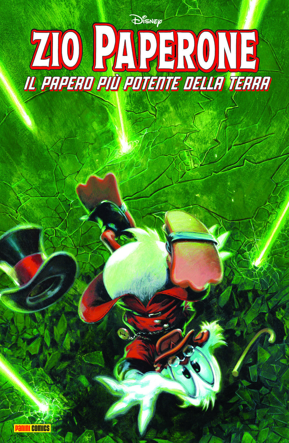 Copertina variant di Gabriele Dell'Otto per il n. 1: Paperone precipita in uno squarcio luminoso
