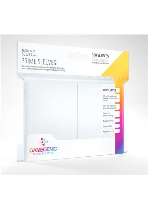 GGS10017ML - 100 STANDARD SIZE PRIME SLEEVES - WHITE