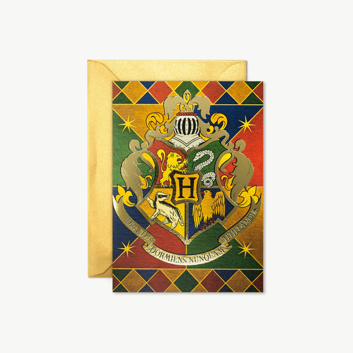 HPCARD31 - HARRY POTTER - HOGWARTS: SCHOOL CREST - NOTECARD