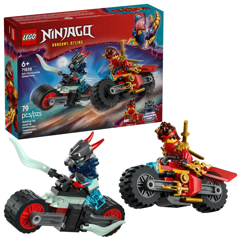 71838 - NINJAGO - GARA DI VELOCITÀ SULLA MOTO DI KAI