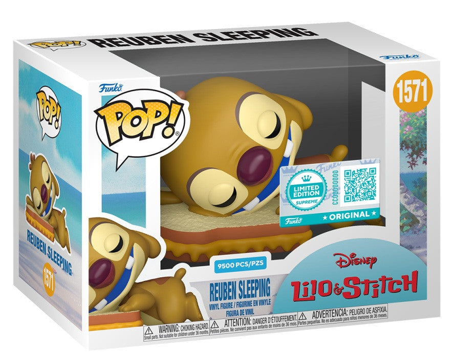 DISNEY: LILO & STITCH - POP FUNKO VINYL FIGURE SUPREME - REUBEN SLEEPING 9CM FUNSIDE EXCL