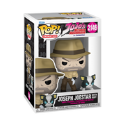 JOJO'S BIZARRE ADVENTURES - POP FUNKO VINYL FIGURE 2146 JOSEPH JOESTAR WITH IGGY 9CM