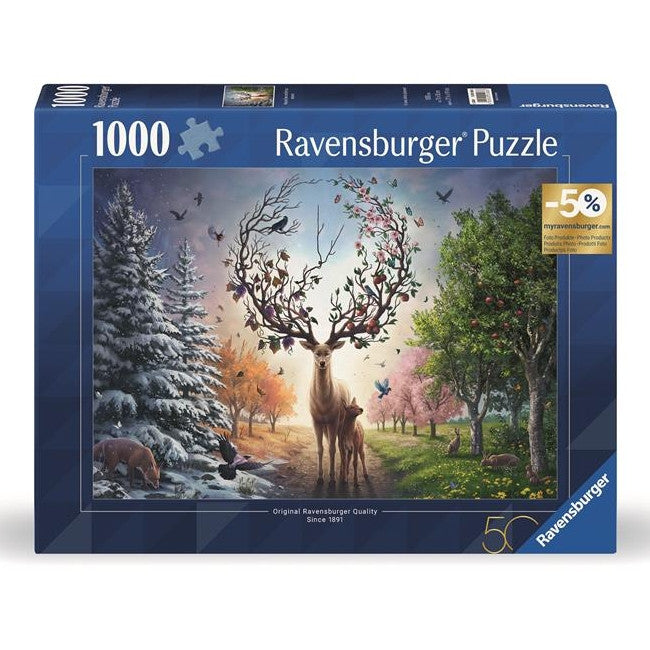 12001088 - IL CERVO MAGICO E LE QUATTRO STAGIONI - PUZZLE 1000PZ