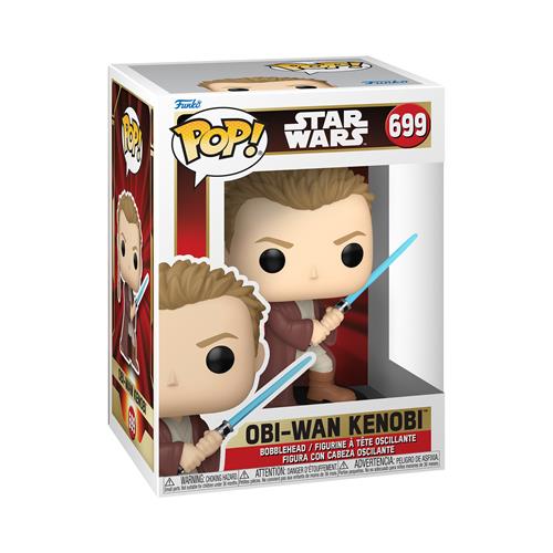 STAR WARS: THE PHANTOM MENACE - POP FUNKO VINYL FIGURE 699 OBI-WAN (YOUNG) 9CM