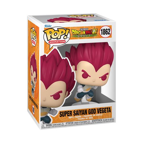 DRAGON BALL SUPER: BROLY - POP FUNKO VINYL FIGURE 1862 SUPER SAYAN GOD VEGETA 9CM