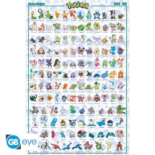 GBYDCO072 - POKEMON - POSTER (91,5X61) - HOENN POKEMON ENGLISH