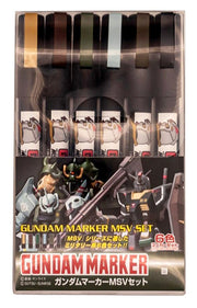 GUNDAM MARKER SET - GMS-127 - MSV SET - CHISEL FELT-TIP PEN