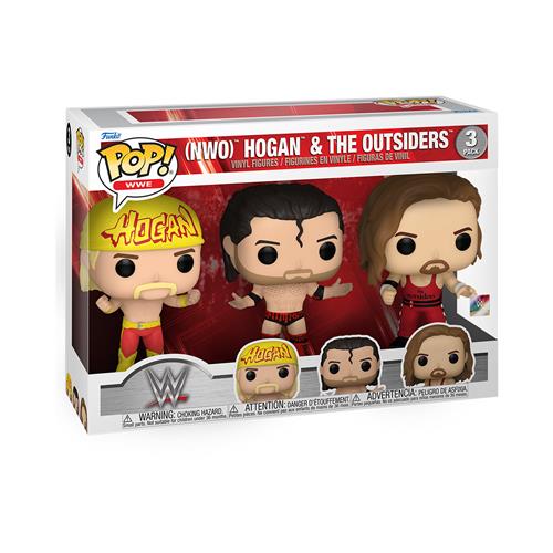 WWE - POP FUNKO VINYL FIGURE 3-PACK HOGAN & THE OUTSIDERS 9CM