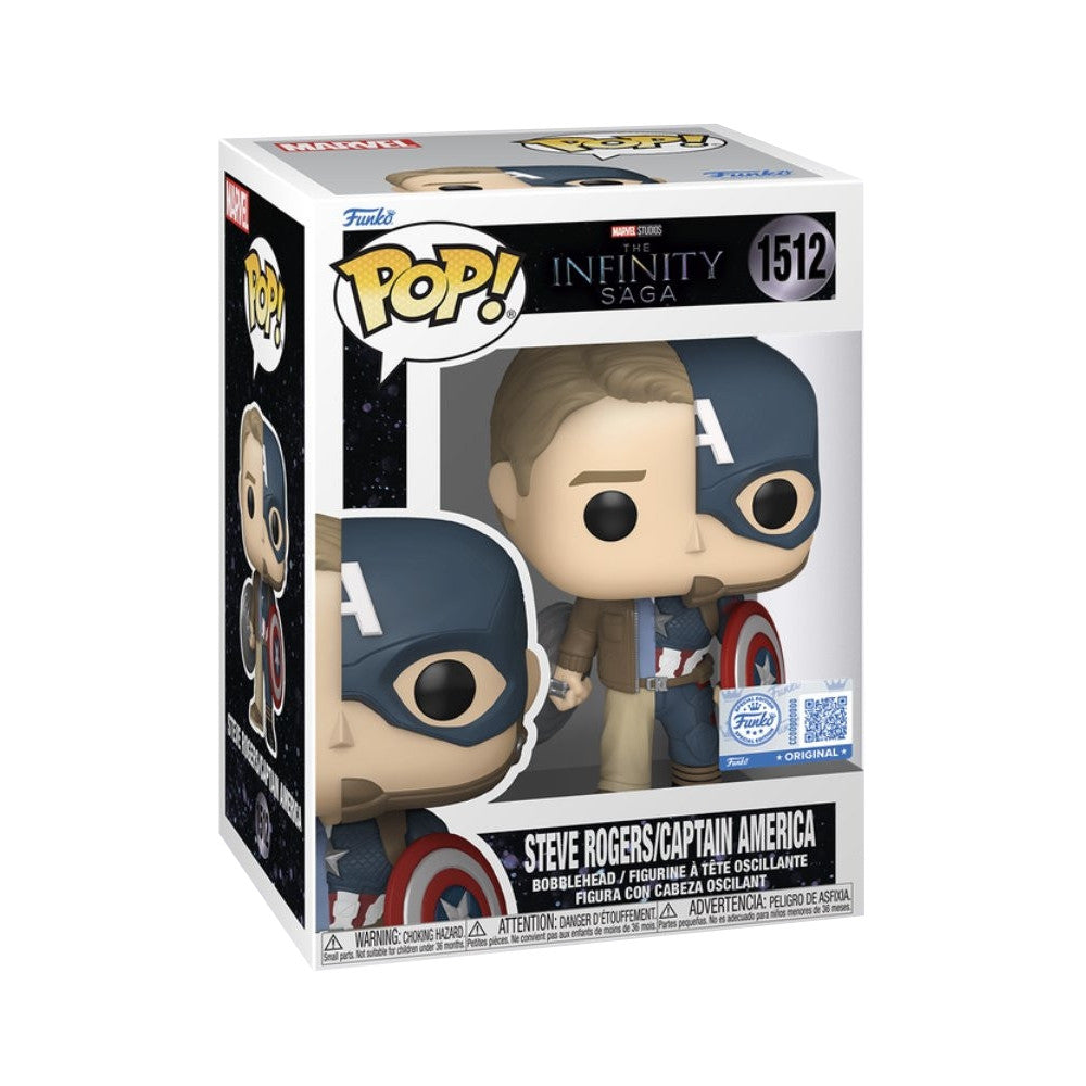 MARVEL - POP FUNKO VINYL FIGURE 1512 IS SPLIT CAP/STEVE 9CM LCG25 EXCL