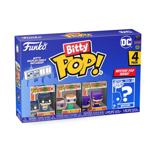 71314 - DC COMICS - FUNKO BITTY POP VINYL FIGURE - BATMAN ADAM WEST (4PK)