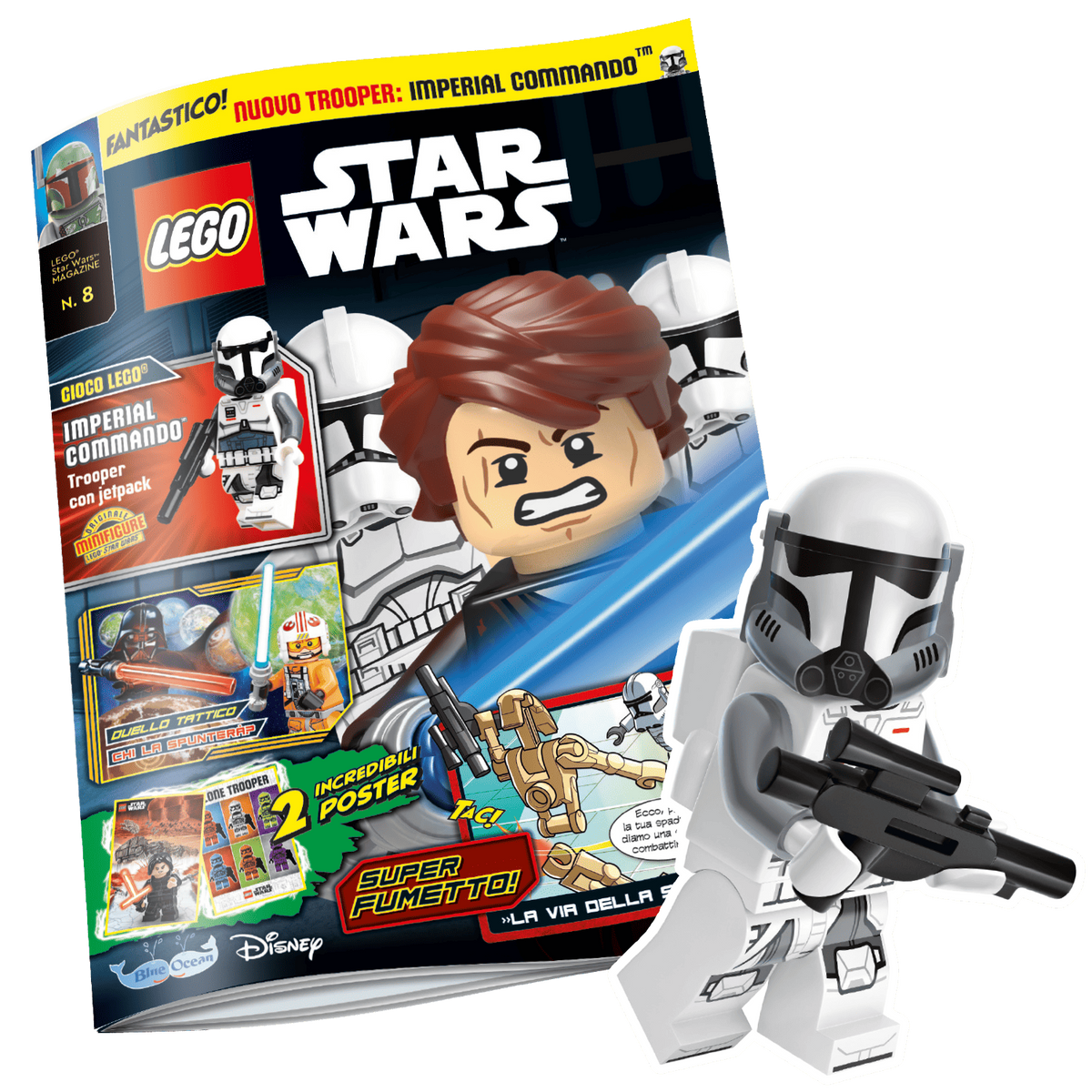 LEGO STAR WARS N.8 - TROOPER IMPERIAL COMMANDO