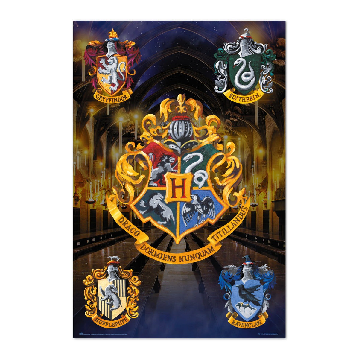 GPE5650 - HARRY POTTER - POSTER - STEMMI HOGWARTS