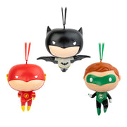 SET3AN01 - DC COMICS - SET 3 DECORAZIONI DI NATALE: BATMAN, FLASH E LANTERNA VERDE