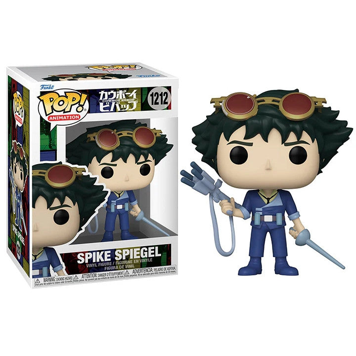 COWBOY BEBOP - POP FUNKO VINYL FIGURE 1212 SPIKE SPIEGEL W/WEAPON & SWORD 9CM