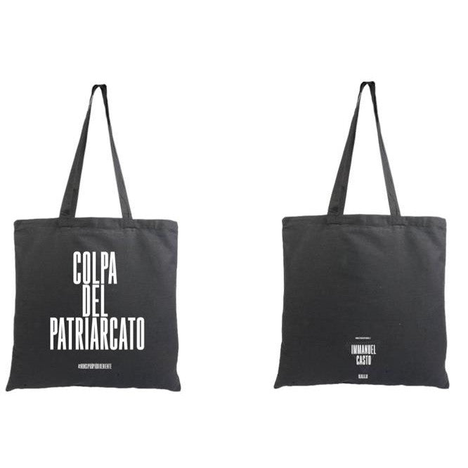 TOTE BAG - NERA - NSPPDN 1 - COLPA DEL PATRIARCATO