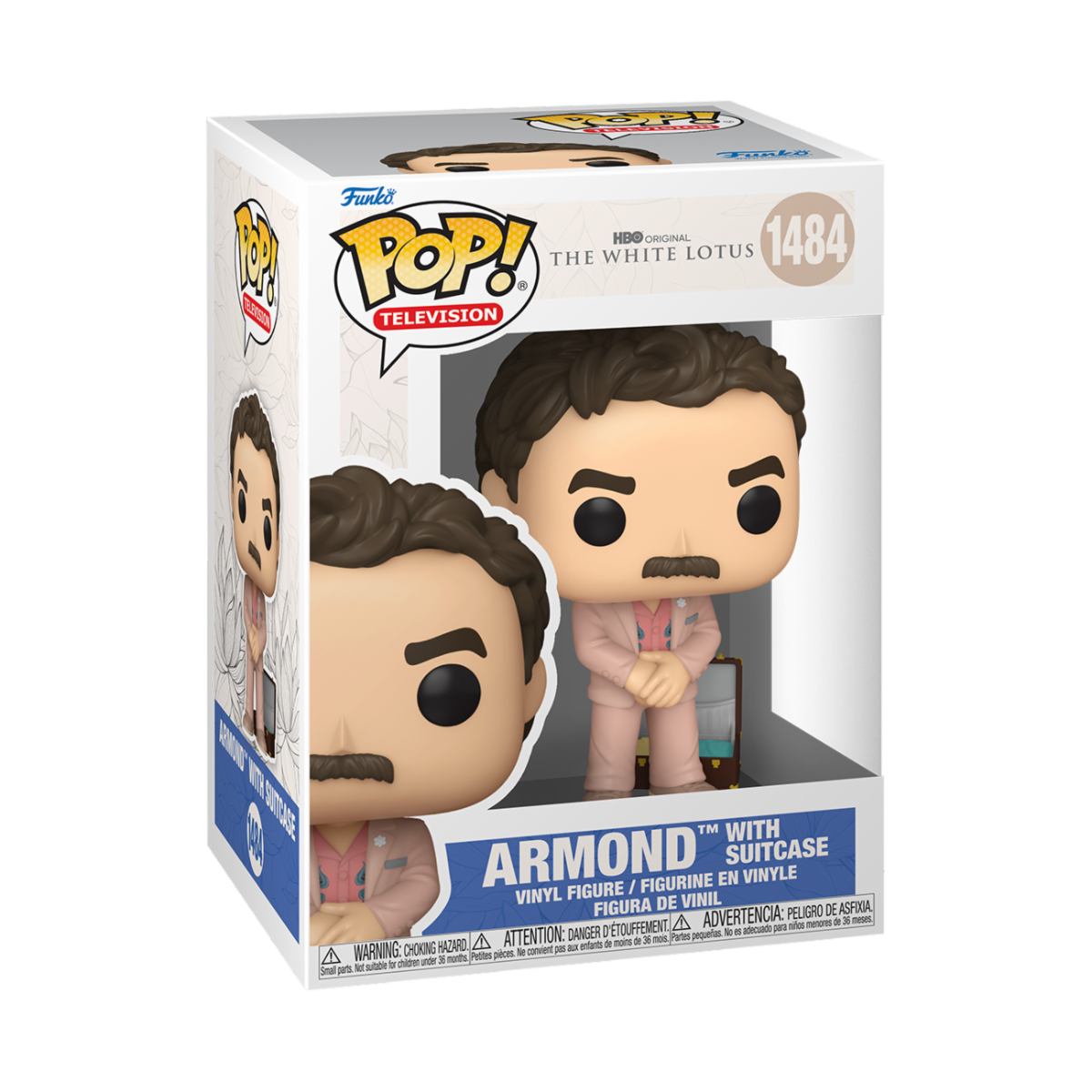 WHITE LOTUS - POP FUNKO VINYL FIGURE 1484 ARMOND W/SUITCASE 9CM