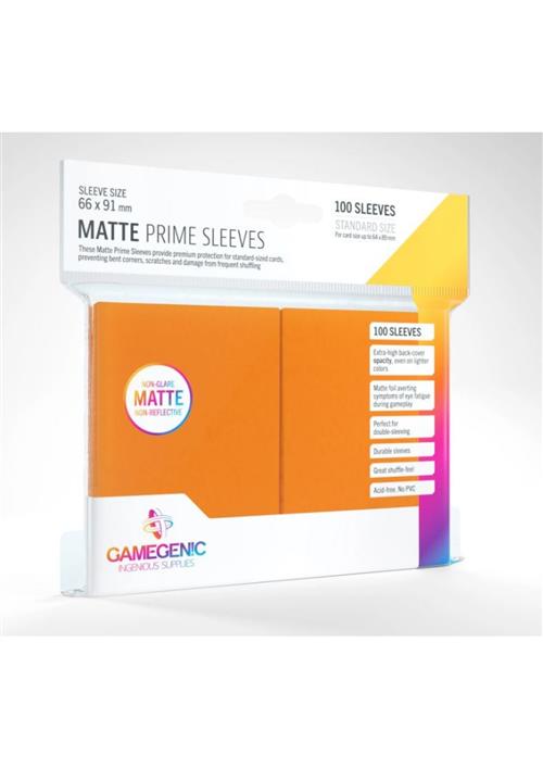 GGS10035ML - 100 STANDARD SIZE MATTE PRIME SLEEVES - ORANGE