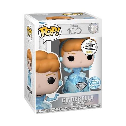 DISNEY: 100TH ANNIVERSARY - POP FUNKO VINYL FIGURE 1318 CINDERELLA (DGLT) 9CM GA EXCL