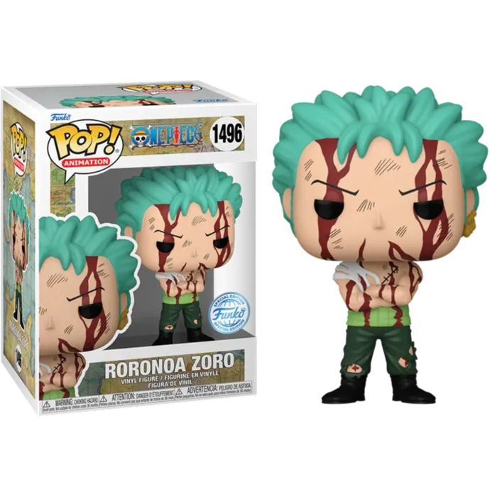 ONE PIECE - POP FUNKO VINYL FIGURE 1496 ZORO (NOTHING HAPPENEND) 9CM COMICON 24 EXCL