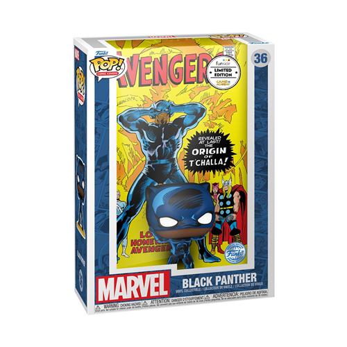 MARVEL - POP FUNKO COMIC COVERS VINYL FIGURE 36 BLACK PANTHER - AVENGERS #87 CARTOOMICS 2023 EXCL