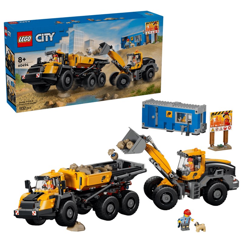 60494 - CITY BIG VEHICLES - CAMION RIBALTABILE E PALA MECCANICA