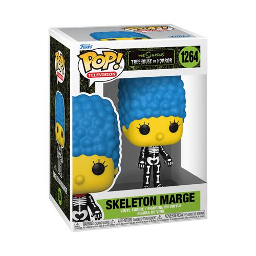 THE SIMPSONS: TREEHOUSE OF HORROR - POP FUNKO VINYL FIGURE 1264 SKELETON MARGE 9CM