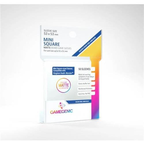 GGS10060ML - 50 BIG SQUARE BOARD GAME MATTE SLEEVES 82 X 82MM