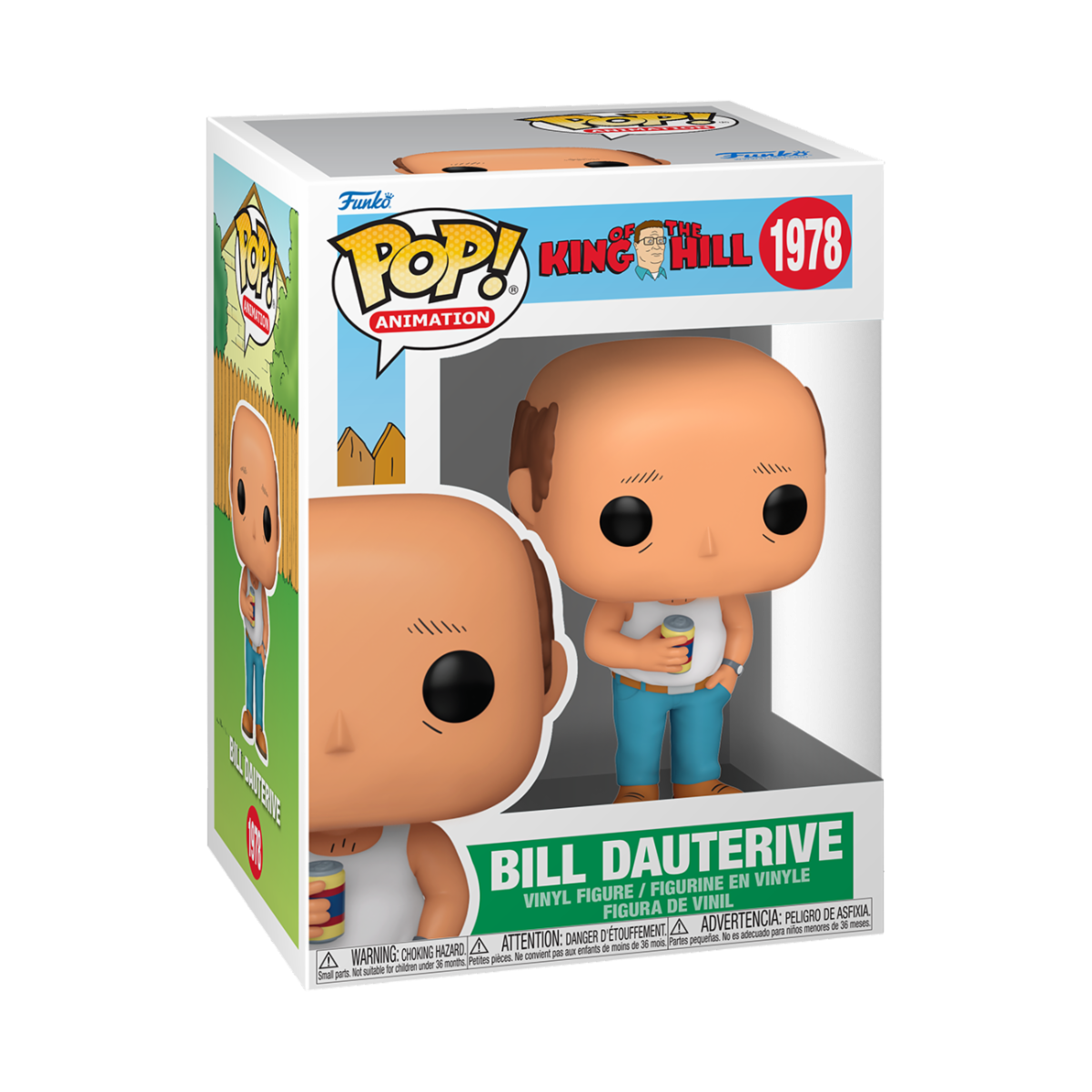KING OF THE HILL - POP FUNKO VINYL FIGURE 1978 BILL DAUTERIVE 9CM