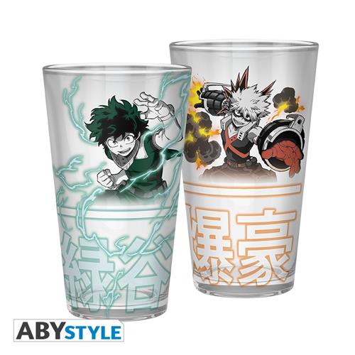 ABYVER152 - MY HERO ACADEMIA - BICCHIERE 400ML IZUKU & BAKUGO