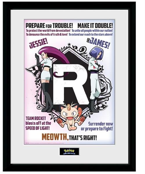 PFC2264 - POKEMON - FRAMED POSTER (30.5X40.6) - TEAM ROCKET
