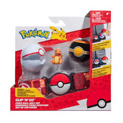 POKEMON - PK170502 - CLIP N GO POKE BAL - PEZZO SINGOLO - PREMIER BALL, LUXURY BALL AND CHARMANDER