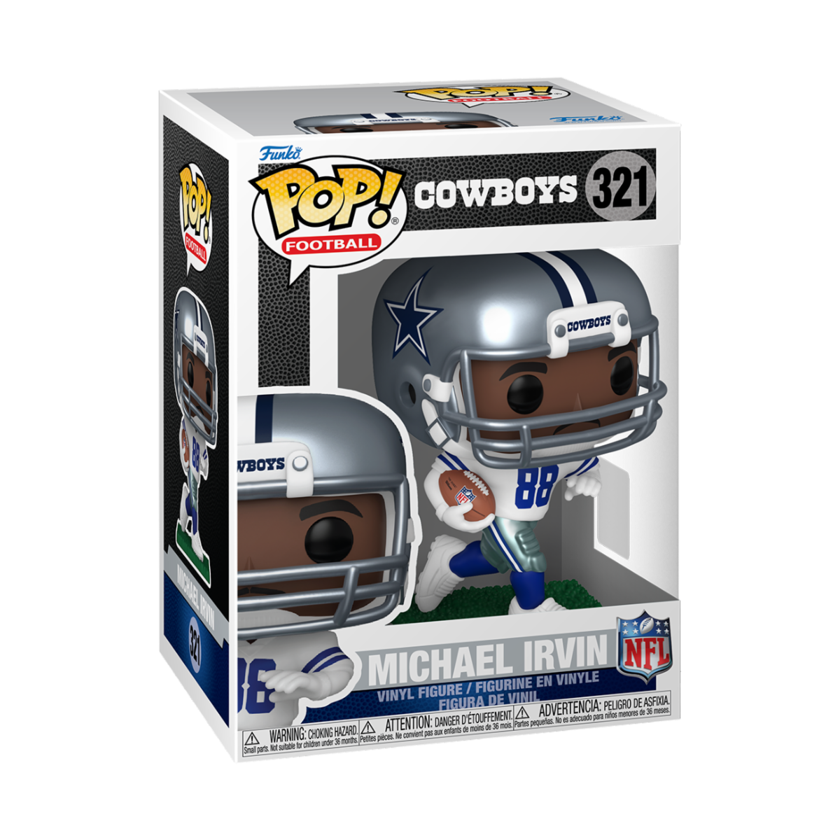 SPORTS: NFL - POP FUNKO VINYL FIGURE 321 MICHAEL IRVIN (COWBOYS) 9CM