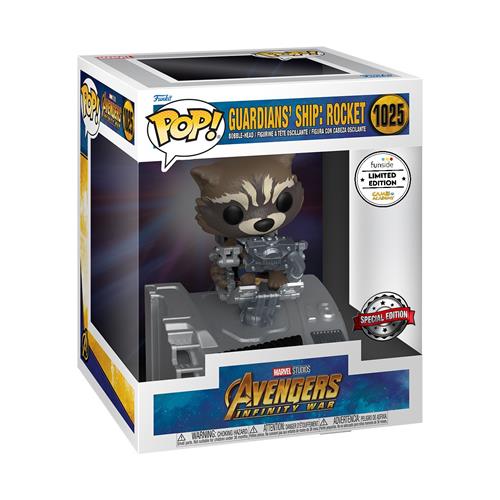 MARVEL: GUARDIANS OF THE GALAXY - POP FUNKO VINYL FIGURE 1025 DELUXE SHIP ROCKET GA EXCL
