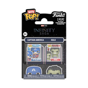 MARVEL - POP FUNKO BITTY 2-PACK VINYL FIGURE - CAPTAIN AMERICA & HULK 2CM