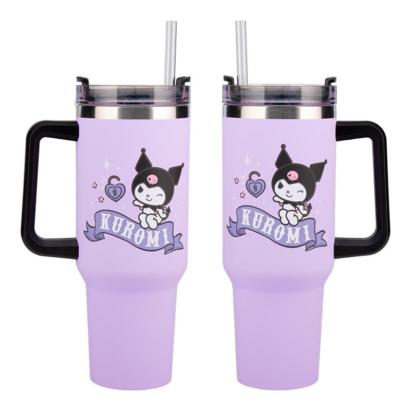 PP14604KUR - HELLO KITTY - KUROMI 900ML INSULATED CUP AND STRAW