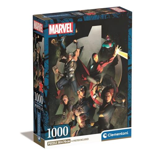 39809 - MARVEL - PUZZLE 1000 PEZZI - COMPACT - AVENGERS