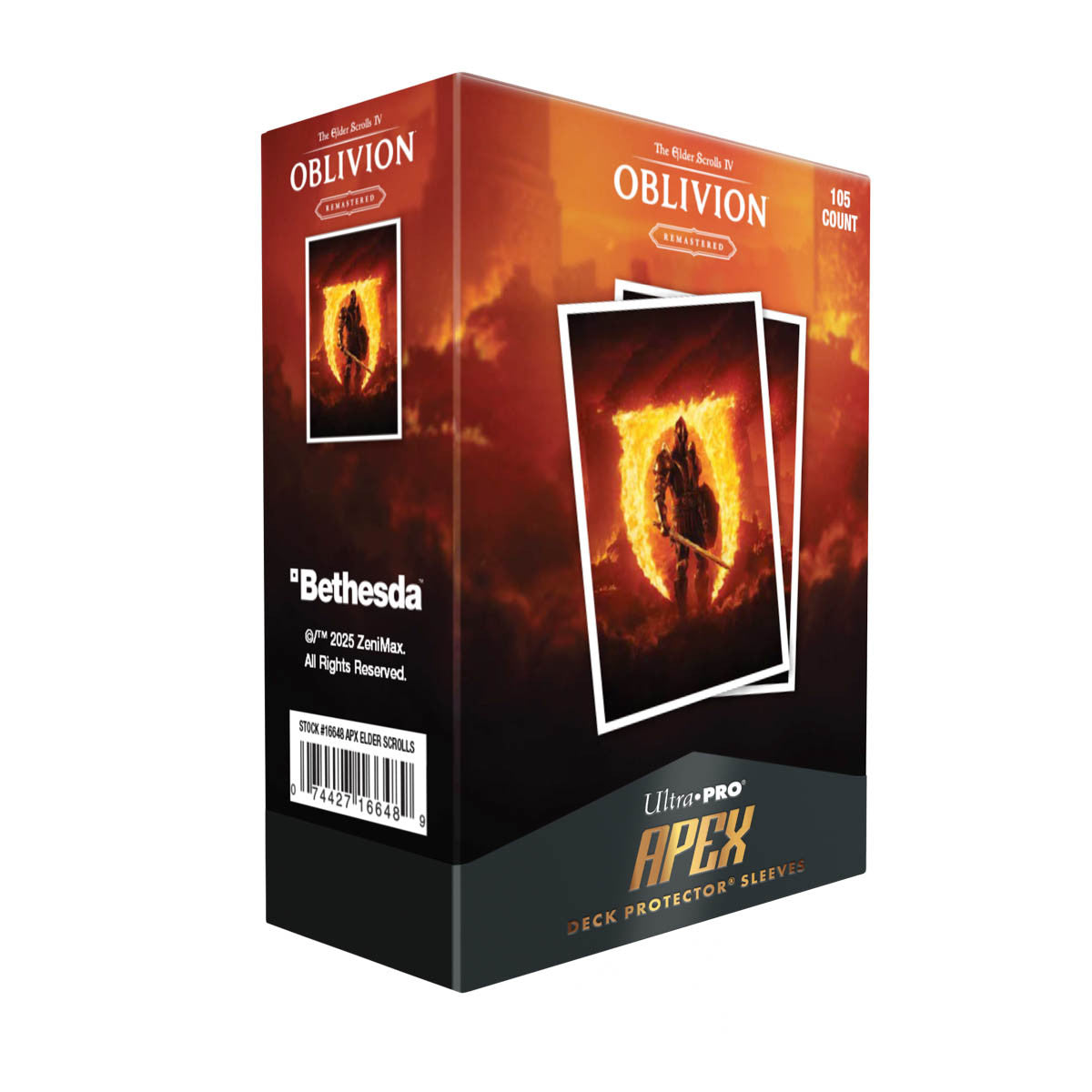 16648 - THE ELDER SCROLLS IV OBLIVION - 105 APEX DECK PROTECTOR SLEEVES