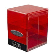 16009 - PORTA MAZZO - SATIN CUBE - GLITTER RED