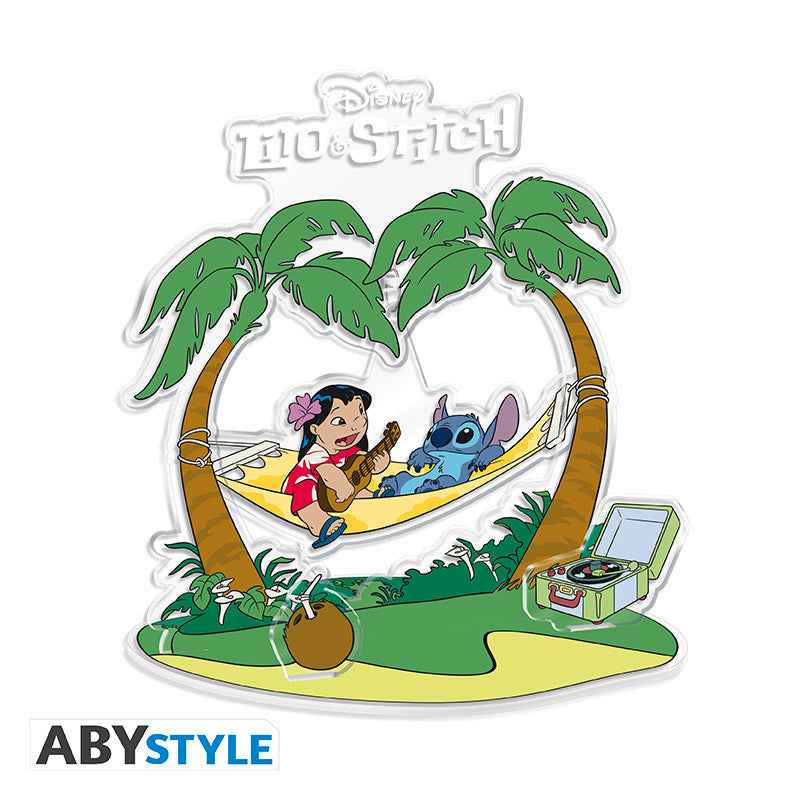 ABYACF238 - DISNEY - DIORAMA ACRILICO - LILO & STITCH HAMMOCK