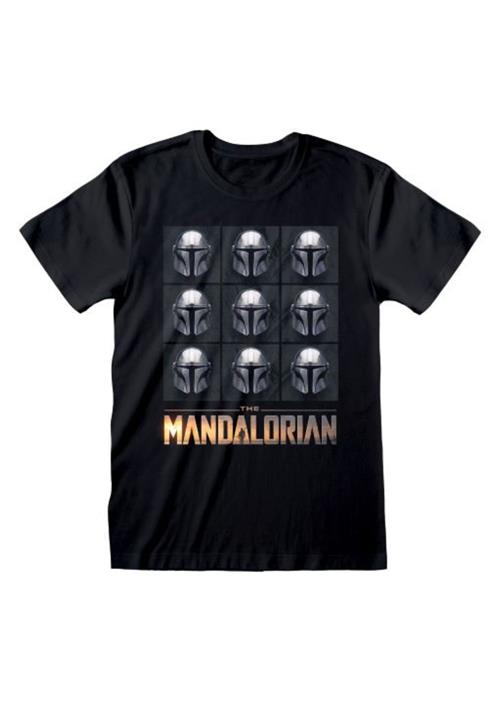 STAR WARS: THE MANDALORIAN - T-SHIRT - MANDO HELMETS XL