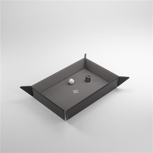 GGS60052ML - MAGNETIC DICE TRAY - RECTANGULAR - BLACK/GREY