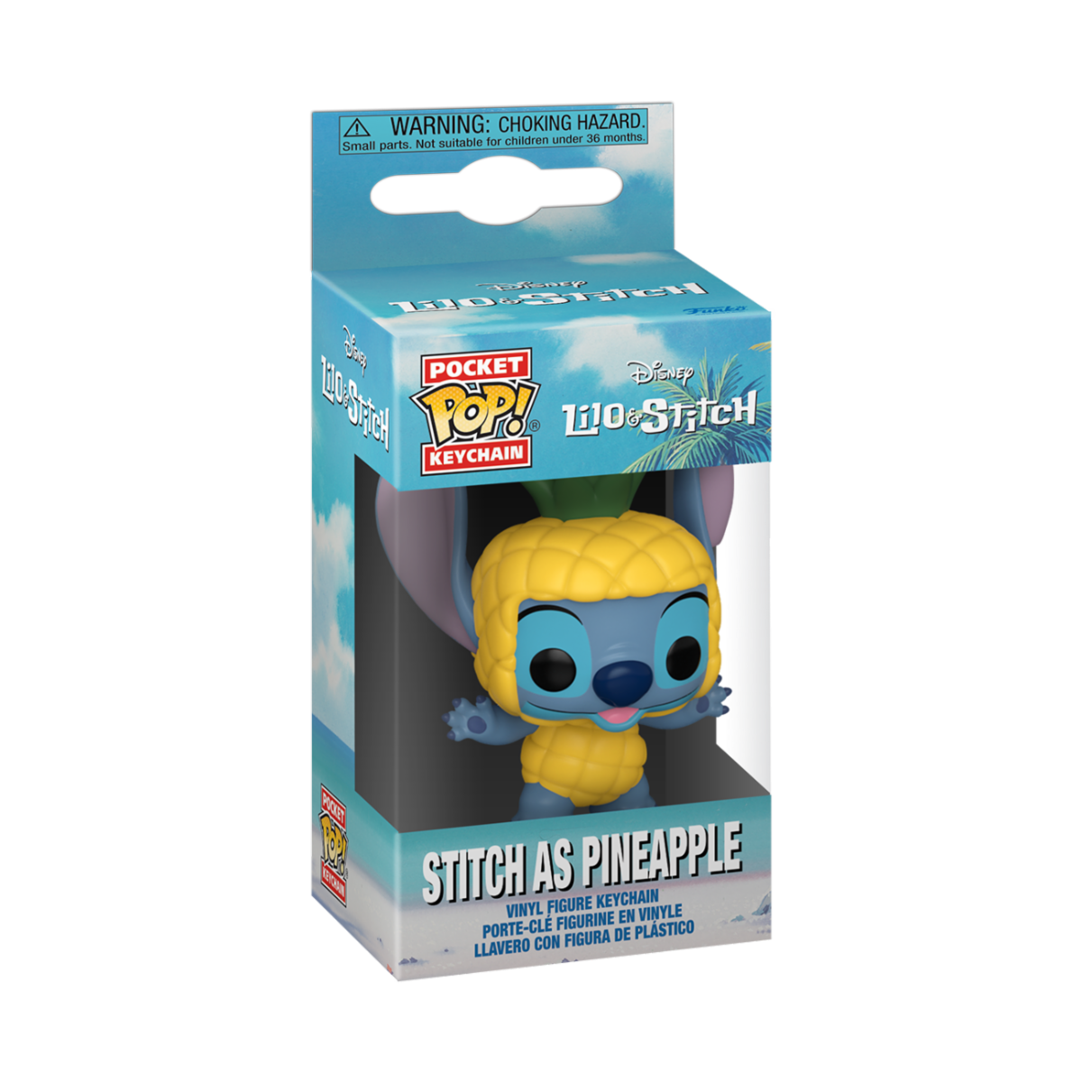 DISNEY: LILO & STITCH - KEYCHAIN - STITCH AS PINEAPPLE 4CM