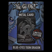 KON-YGO33 - YU-GI-OH! - METAL SILVER CARD COLLECTIBLE REPLICA - BLUE EYES TOON DRAGON